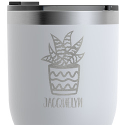 Cactus RTIC Tumbler - White - Engraved Front & Back (Personalized)