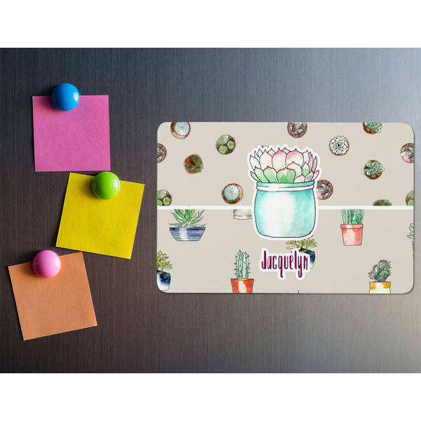 Cactus Rectangular Fridge Magnet - LIFESTYLE
