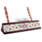 Cactus Red Mahogany Nameplate with Business Card Holder (Personalized)