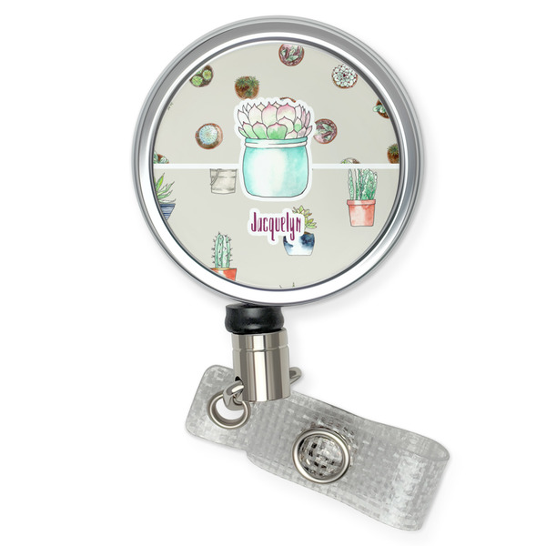 Custom Cactus Retractable Badge Reel (Personalized)