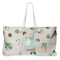 Cactus Large Rope Tote Bag - Front View