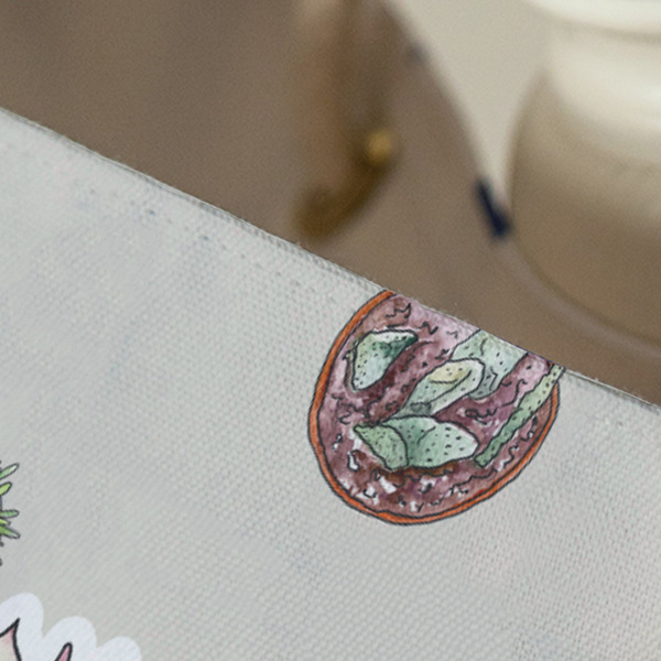 Cactus Large Rope Tote - Close Up View