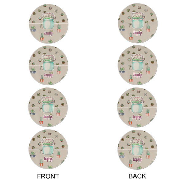 Cactus Round Linen Placemats - APPROVAL Set of 4 (double sided)