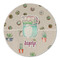 Cactus Round Linen Placemats - FRONT (Single Sided)