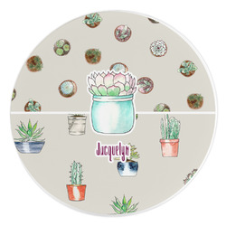 Cactus Round Stone Trivet (Personalized)