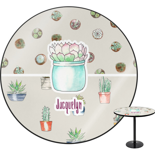 Custom Cactus Round Table - 24" (Personalized)