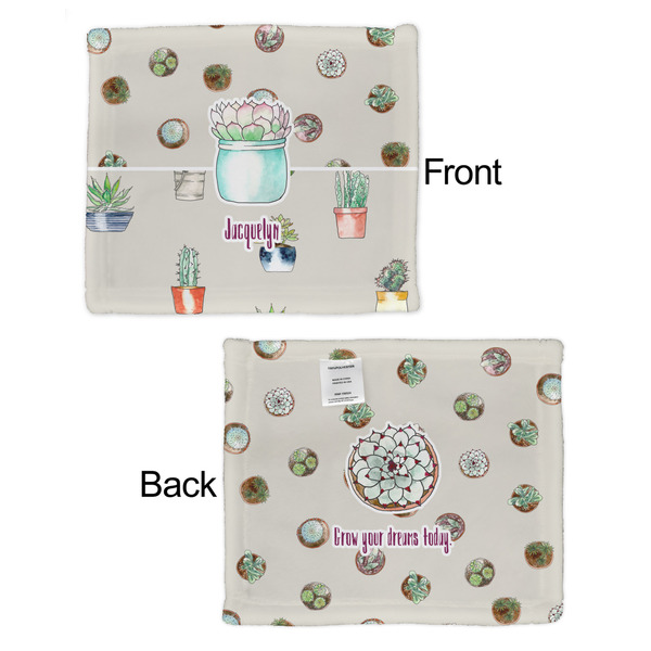 Cactus Security Blanket - Front & Back View