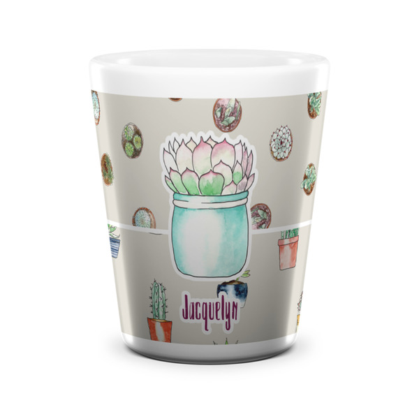 Cactus Shot Glass - White - FRONT