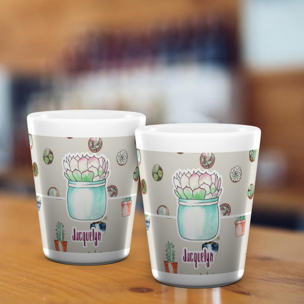 Cactus Shot Glass - White - LIFESTYLE