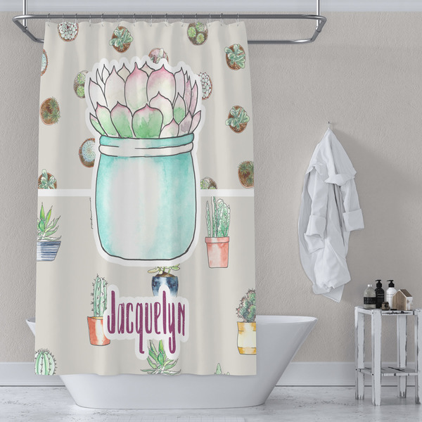 Cactus Shower Curtain Lifestyle