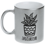 Cactus Metallic Silver Mug (Personalized)