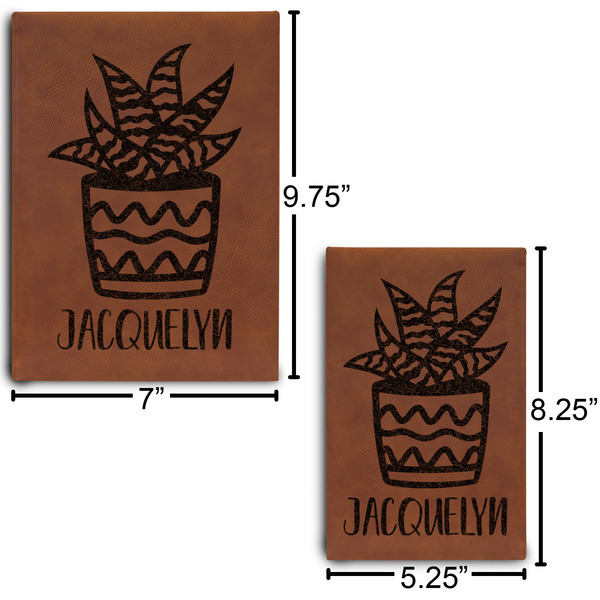 Cactus Sketch Book Size Comparison w/ Dimension