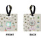 Cactus Square Luggage Tag (Front + Back)