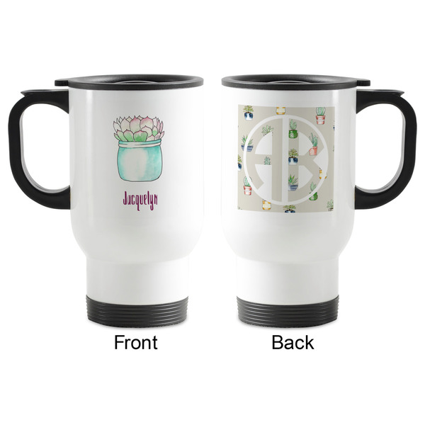 Cactus Stainless Steel Travel Mug with Handle - Apvl