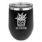 Cactus Stainless Wine Tumblers - Black - Double Sided - Front