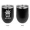 Cactus Stainless Wine Tumblers - Black - Single Sided - Approval
