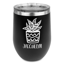 Cactus Stemless Wine Tumbler - 5 Color Choices - Stainless Steel  (Personalized)