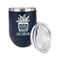 Cactus Stainless Wine Tumblers - Navy - Double Sided - Alt View