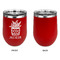 Cactus Stainless Wine Tumblers - Red - Single Sided - Approval