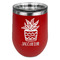Cactus Stainless Wine Tumblers - Red - Single Sided - Front