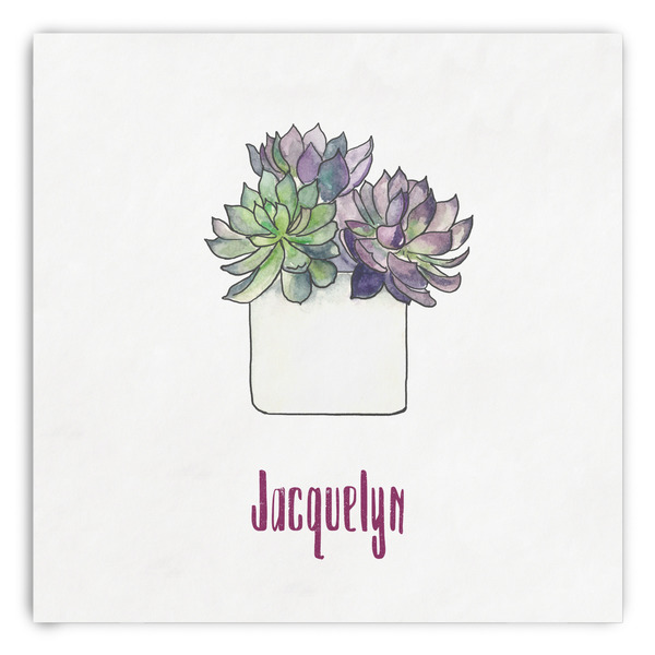 Custom Cactus Paper Dinner Napkins (Personalized)