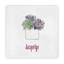 Cactus Standard Decorative Napkins (Personalized)