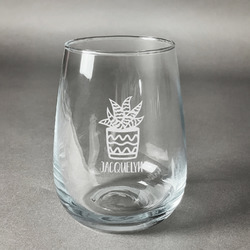 Cactus Stemless Wine Glass - Engraved (Personalized)