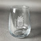 Cactus Stemless Wine Glass - Front/Approval