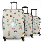 Cactus 3 Piece Luggage Set - 20" Carry On, 24" Medium Checked, 28" Large Checked (Personalized)