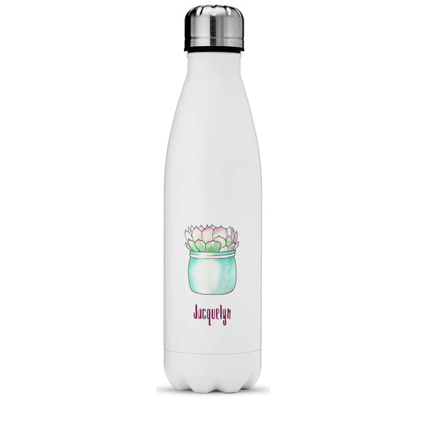Custom Cactus Water Bottle - 17 oz. - Stainless Steel - Full Color Printing (Personalized)