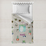 Cactus Toddler Duvet Cover w/ Name or Text