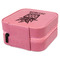 Cactus Travel Jewelry Boxes - Leather - Pink - View from Rear