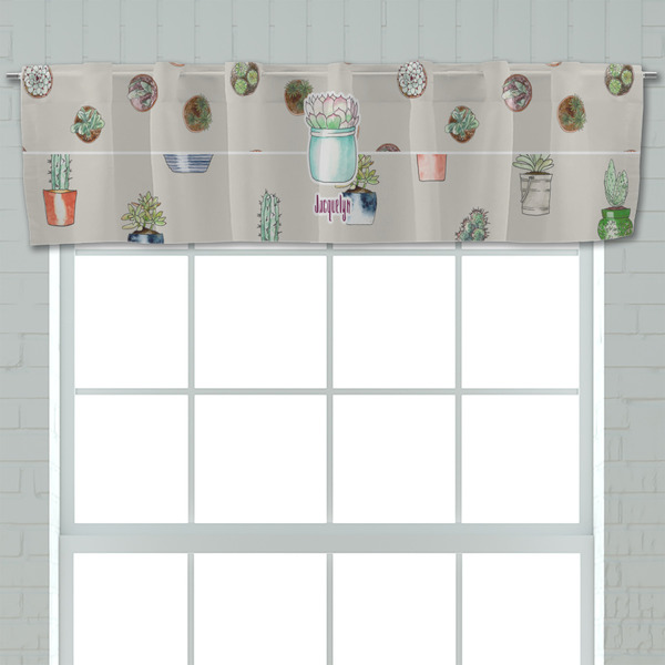 Cactus Valance - Closeup on window