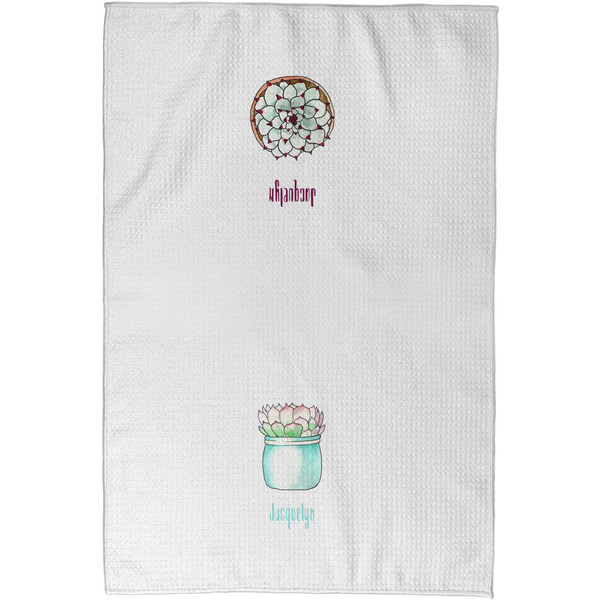 Cactus Waffle Towel - Partial Print - Approval Image