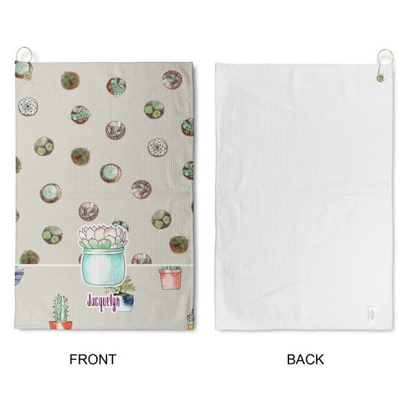 Cactus Waffle Weave Golf Towel - Approval