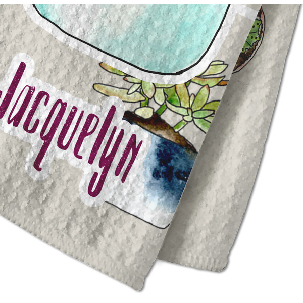 Cactus Waffle Weave Towel - Closeup of Material Image