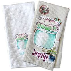 Cactus Kitchen Towel - Waffle Weave (Personalized)