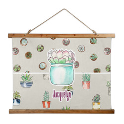 Cactus Wall Hanging Tapestry - Wide (Personalized)