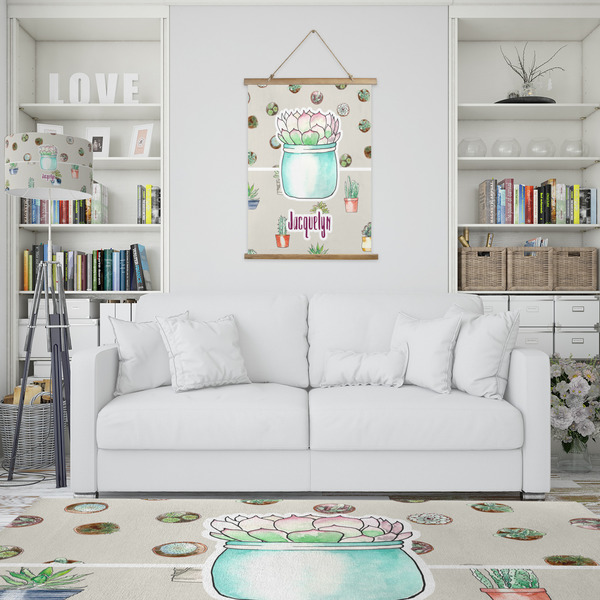 Cactus Wall Hanging Tapestry - Portrait - IN CONTEXT