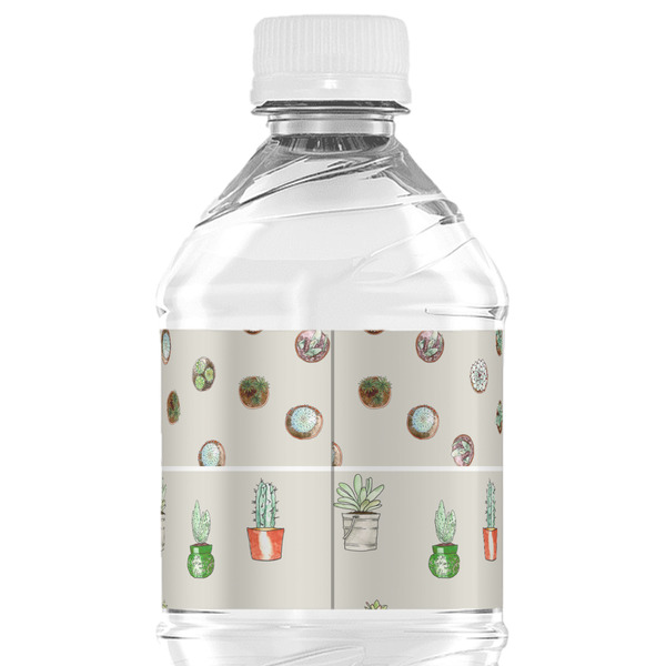Cactus Water Bottle Label - Back View