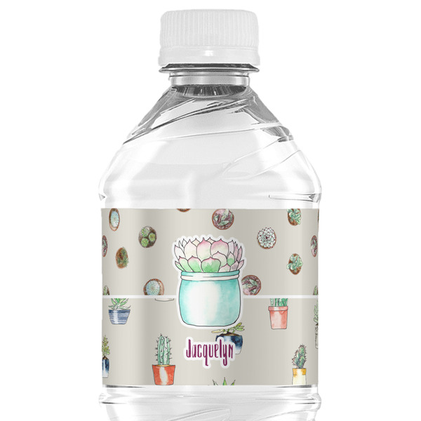 Custom Cactus Water Bottle Labels - Custom Sized (Personalized)