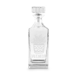 Cactus Whiskey Decanter - 30 oz Square (Personalized)
