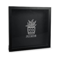 Cactus Wine Cork Shadow Box - 12in x 12in (Personalized)