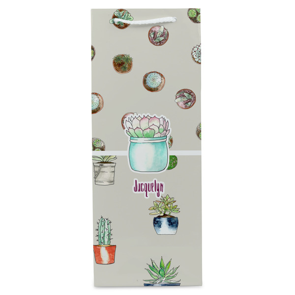 Cactus Wine Gift Bag - Gloss - Front