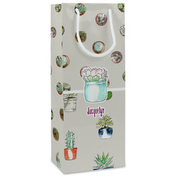 Cactus Wine Gift Bags - Gloss (Personalized)