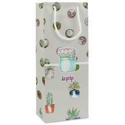 Cactus Wine Gift Bags - Matte (Personalized)
