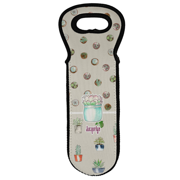 Custom Cactus Wine Tote Bag (Personalized)