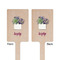 Cactus Wooden 6.25" Stir Stick - Rectangular - Double Sided - Front & Back
