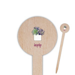 Cactus Round Wooden Food Picks (Personalized)