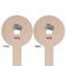 Cactus Wooden 6" Food Pick - Round - Double Sided - Front & Back